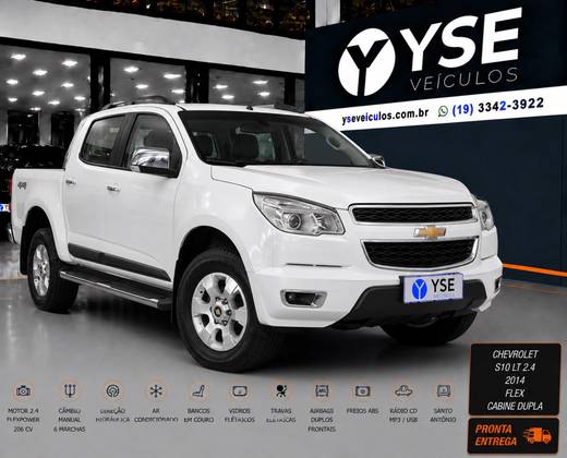 CHEVROLET S10 2.4 MPFI LTZ 4X2 CD 8V FLEX 4P AUTOMÁTICO CHEVROLET S10 2.4 MPFI LTZ 4X2 CD 8V FLEX 4P AUTOMÁTICO